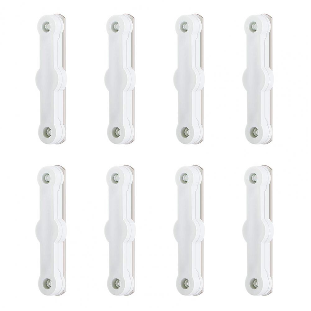 Non-marking Glue 8Pcs Useful Window Grids Snap Fastener Plastic Retaining Clips Adjustable Home Supplies