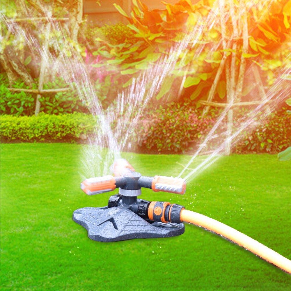 Garden Sprinkler, Outdoor Garden Hose Sprinkler, Large Area Automatic Lawn Sprinkler, 360-degree Rotating Automatic Irrigation