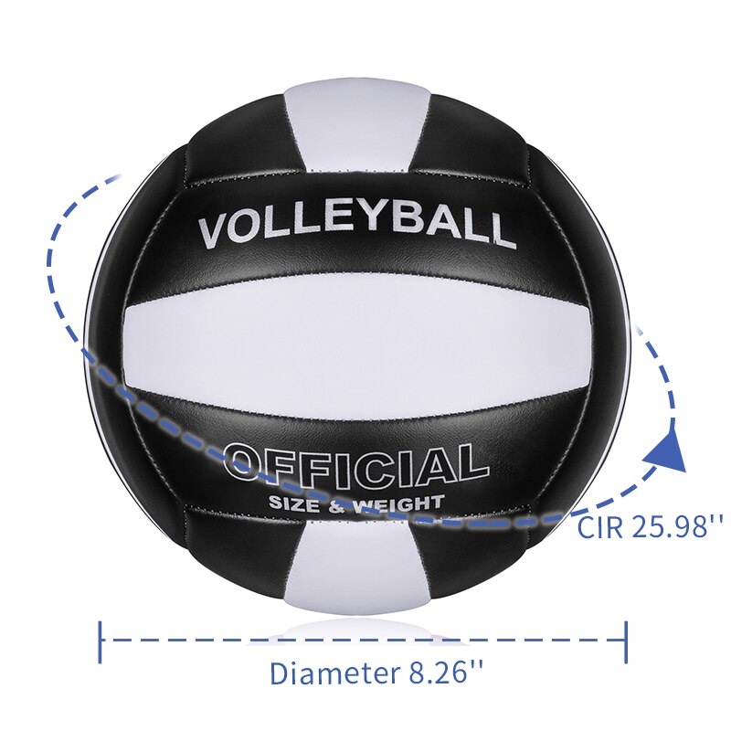 Bola de voleibol suave para estudiantes y adultos, Bola de entrenamiento práctica uso interior y exterior, partido deportivo, competición, talla oficial 5