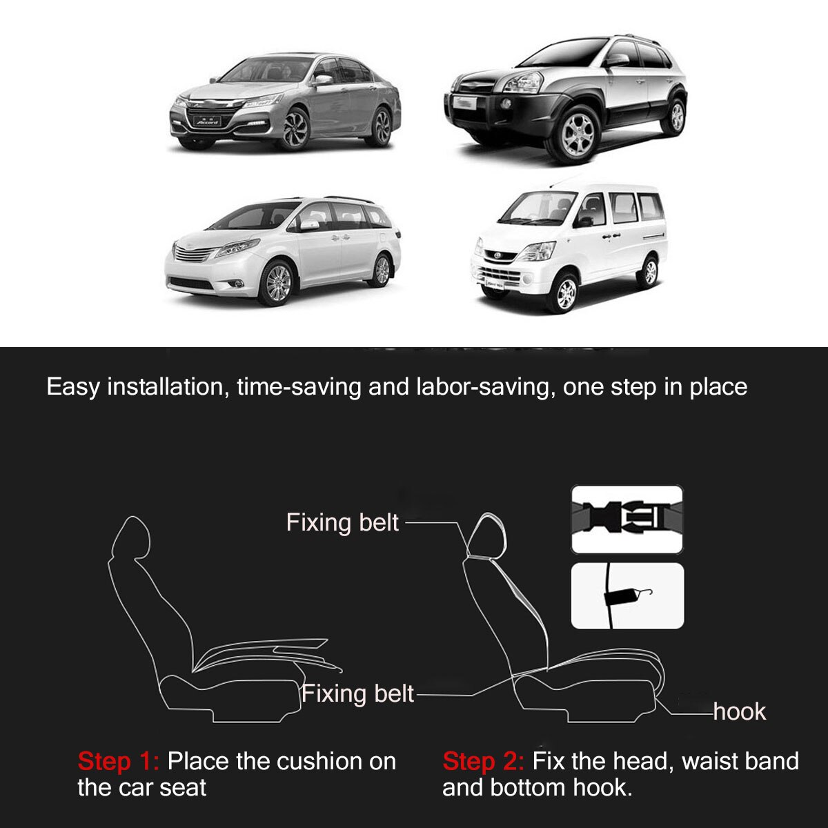 Universal 12V Electric Heated Car Warmer Front Seat Cushion Winter Thermal Soft Seat Cover Pad with Temperature Controller