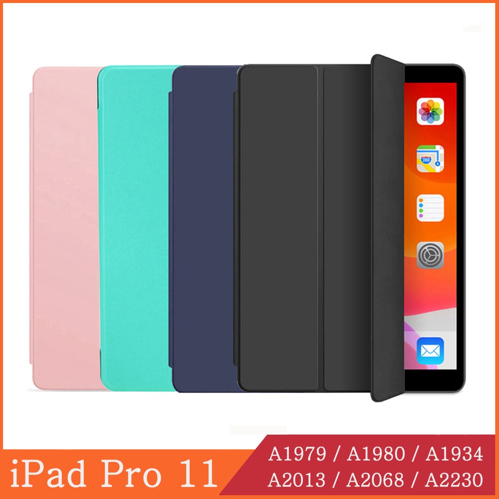 Funda iPad Pro 11 A1979 A1980 A1934 A2013 A2068 A2230 flip smart cover magnetic funda iPad Pro 11 auto wake/sleep case
