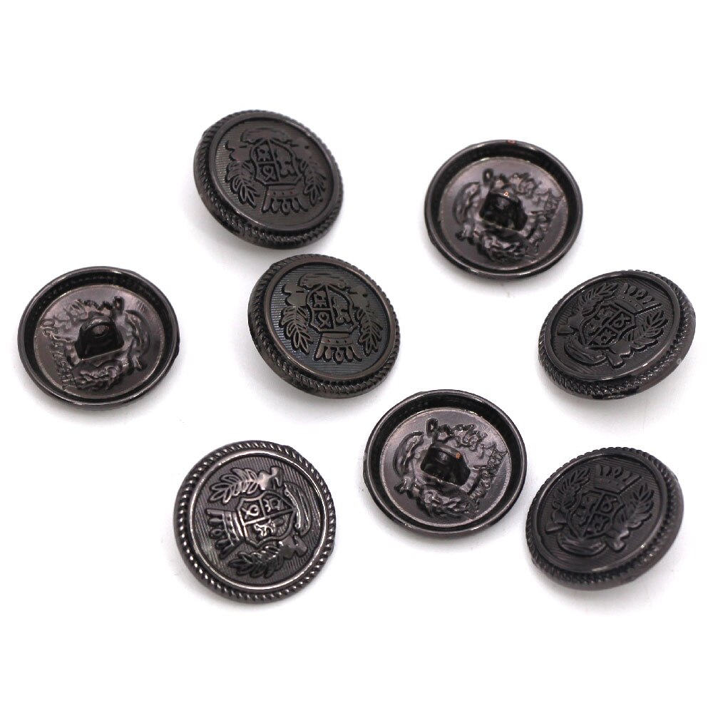 5 stuks metalen knoop ronde decoratieve knopen voor kleding diy jas blazer trui naai accessoires goud gouden knoop 15/20/25mm