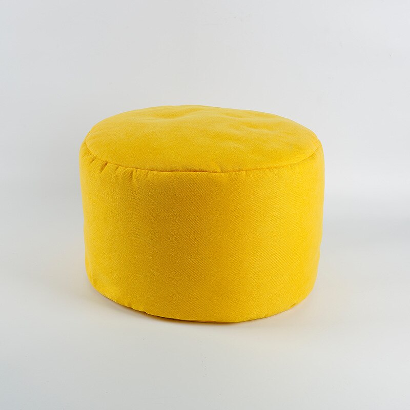 Kids Bean Bag Sofa Stoel Ligstoel Bank Poef Zetel Woonkamer Meubels Zitzak Bed Poef Bladerdeeg Couch Tatami: yellow filled