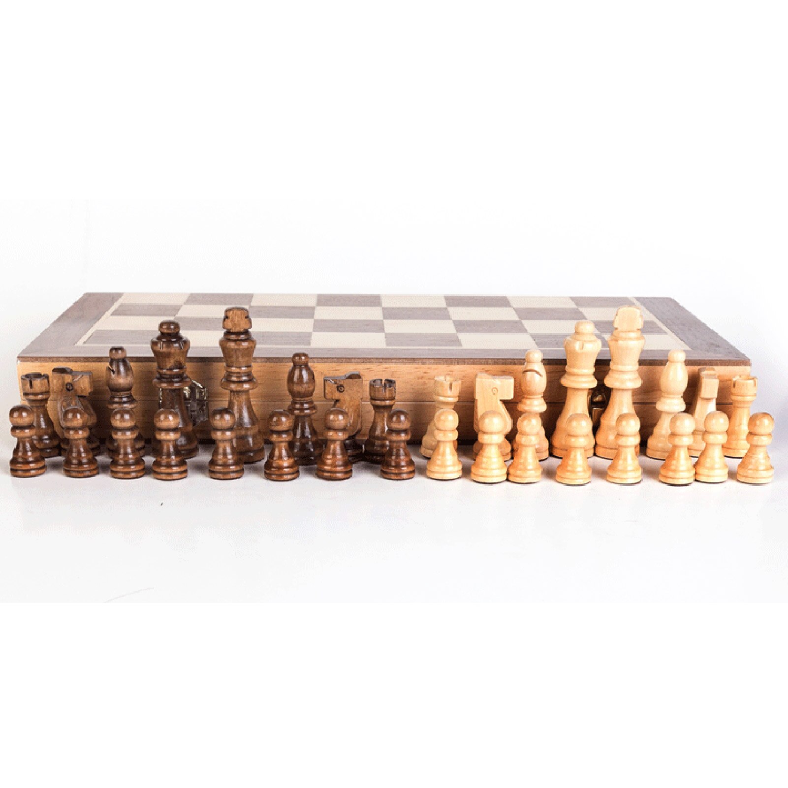 Wooden Folding Magnetic Chess Set Lightweight Chessboard Magnetic Pieces Board Game Educational Toy For Children: 40cm