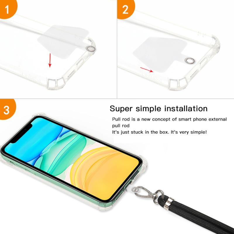 Neck Strap Lanyard For ID Card Gym Mobile Phone Nylon Weave Straps USB Badge Holder Neck Strap Hang Rope Lanyard For Iphone