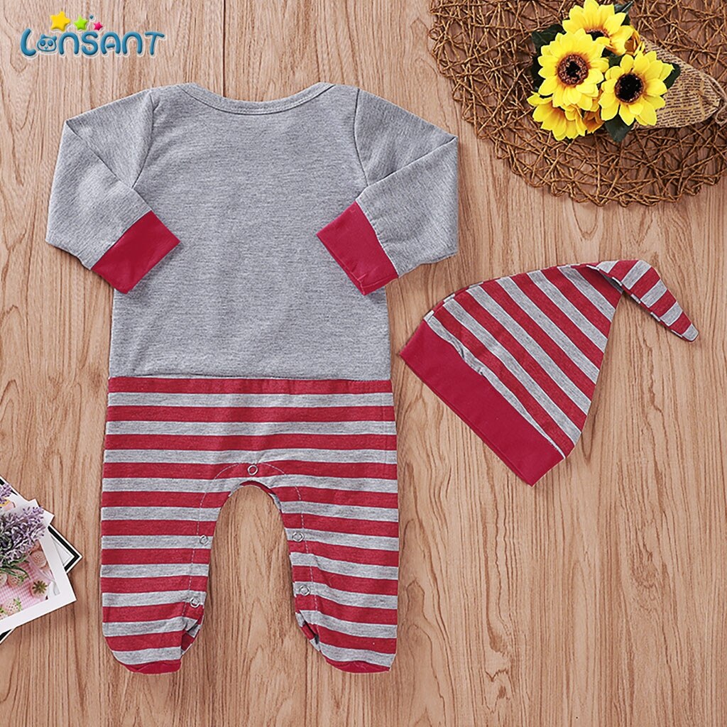 Lonsant Leuke Baby Print Romper Baby Jongen Meisje Kleding Katoen Pasgeboren Lange Mouw Romper Jumpsuit Baby Kleding Outfits N30