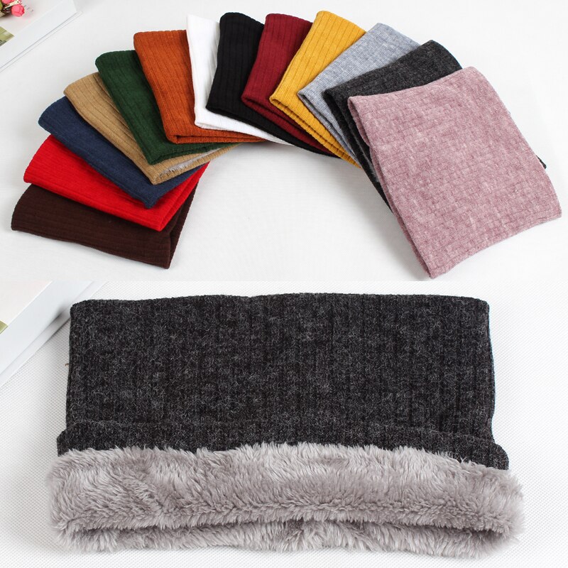Bandana Winter Sjaal Voor Vrouwen Mannen Kids Unisex Dikke Wol Hals Sjaals Gebreide Ring Sjaal Voor Man En vrouw