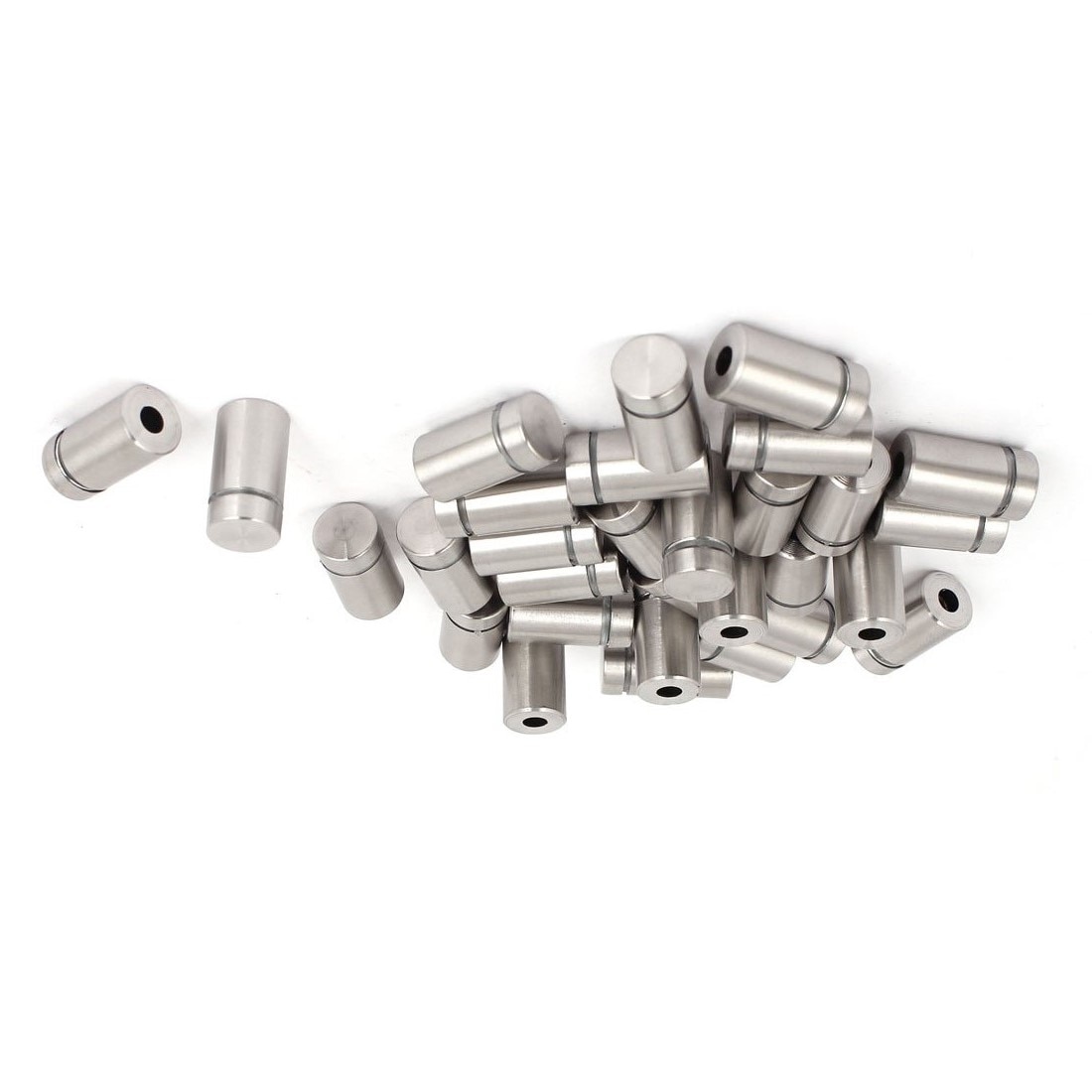 30 stk 12 x 22mm rustfritt stål avstandsstykke glassholder skiltmontering