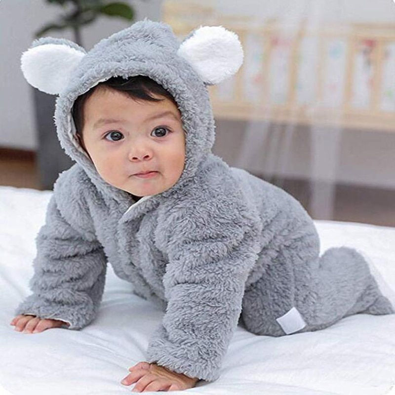 Ropa de escalada siamesa de lana para bebés, niños y niñas, pijamas cálidos para los pies, Pelele de leotardo para bebés, mameluco de salto largo