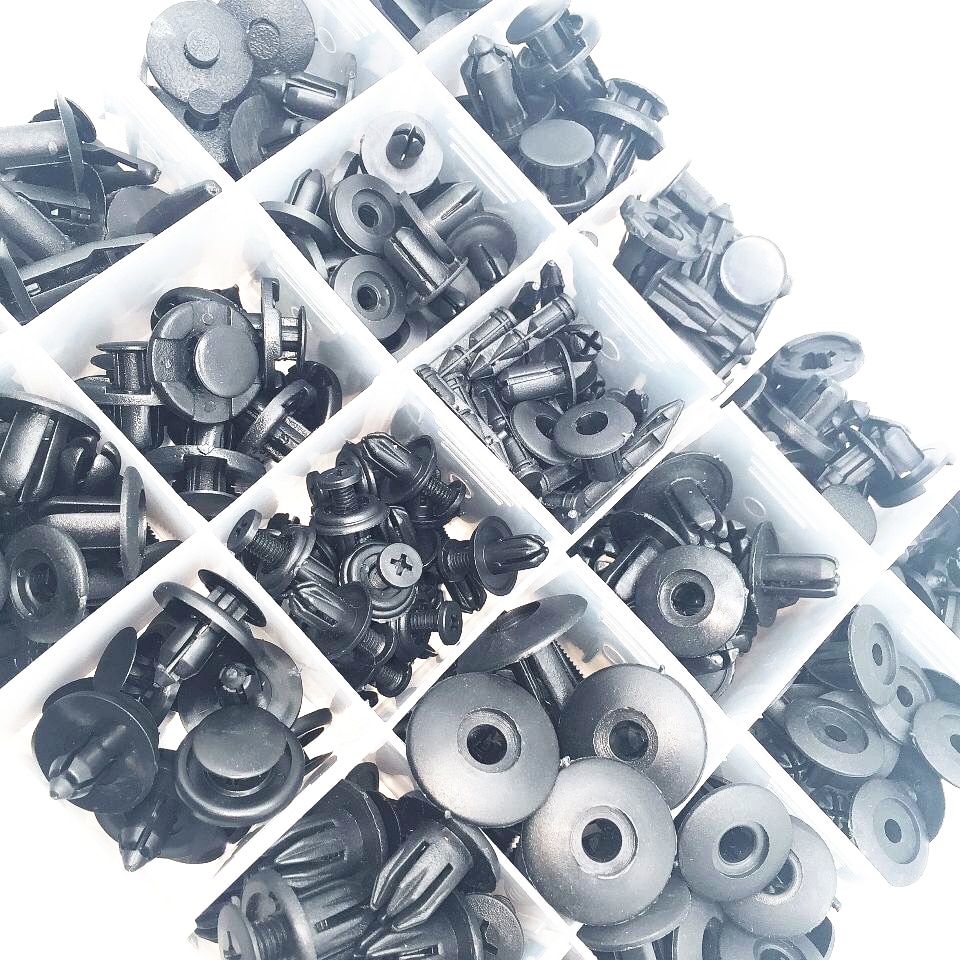 260PCS Auto Bumper Fender Screw Plastic Fastener Box Set For dodge magnum vw beetle srt8 jetta mk3 suzuki sx4 toyota fj cruiser