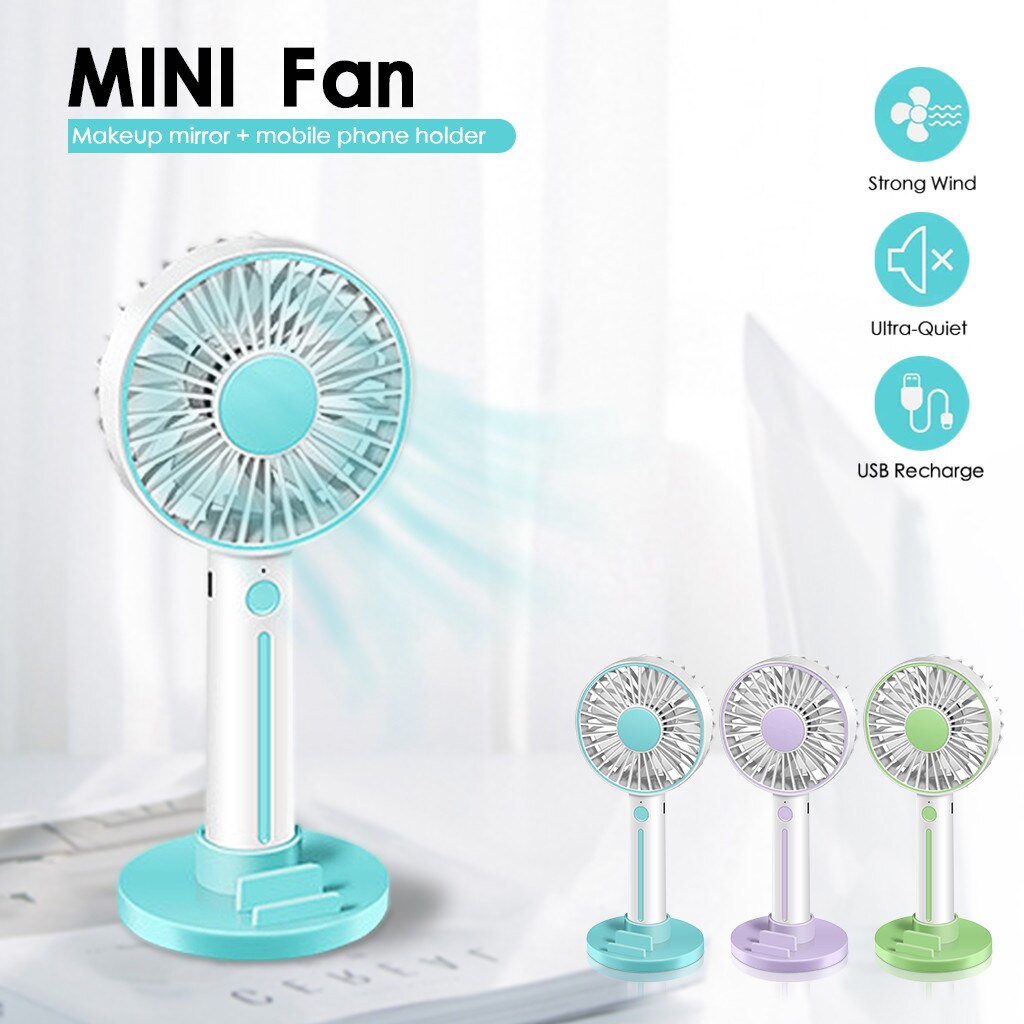 Personal Low Noise Portable USB Handheld Multi-function Mini Fan Summer Cool Desk Stroller Table Cooling Electric Fan