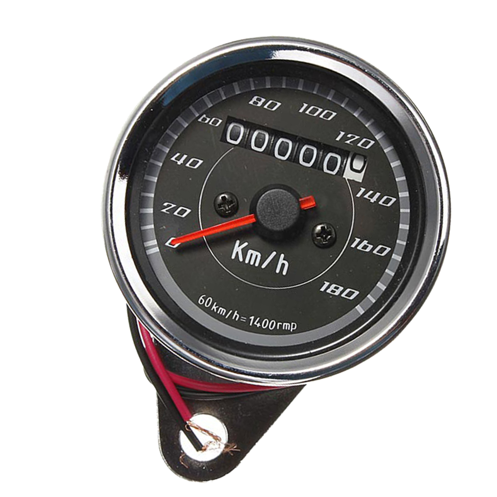 12V Multi Function Odometer Speedometer Gauge Blue LED Indicator 0-180 Km/h