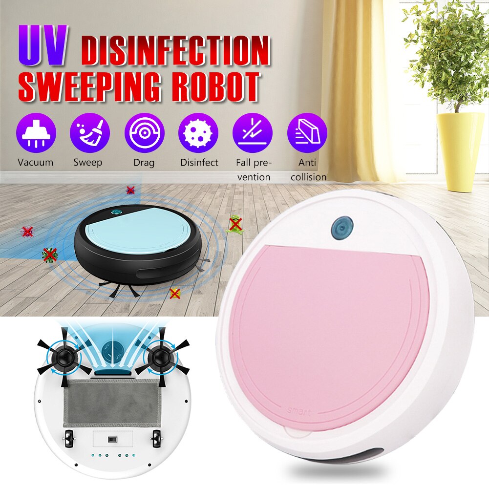 Multifunktionale Clever Boden Reiniger 4-in-1 Auto Wischen Wiederaufladbare Clever Kehr Roboter Trocken Nass Kehr Staubsauger roboter