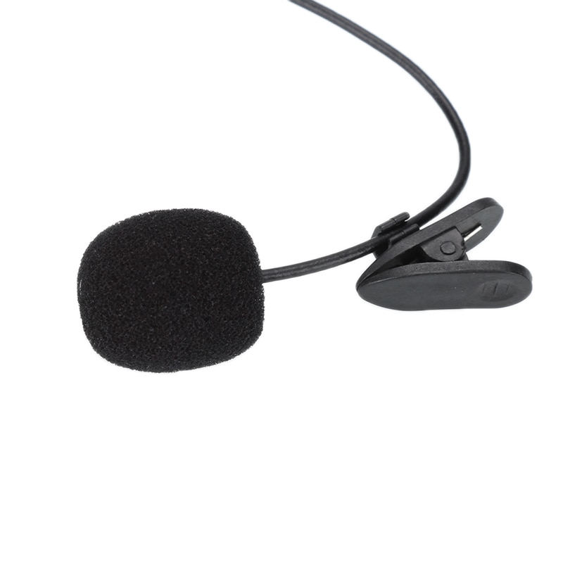 Clip-on micrófono solapa 3,5mm Jack Mini micrófono portátil pinza de condensador-on Lapel Lavalier Mic cableado Microfon para portátil