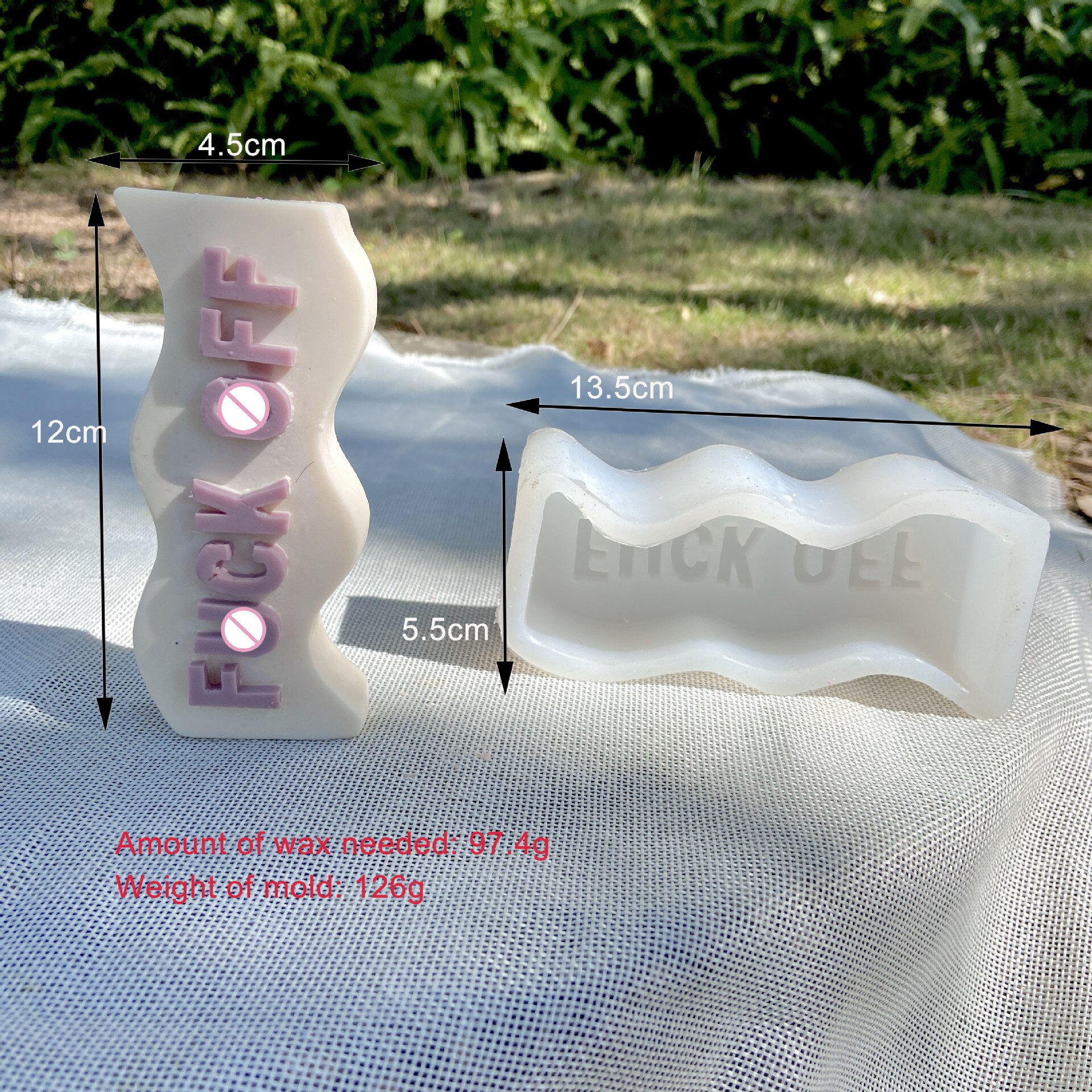Molde de silicona con letras 3D para fabricación de velas, molde hecho a mano de resina para jabón, cubo de hielo, decoración para en casa, Kit de fabricación de velas de: C