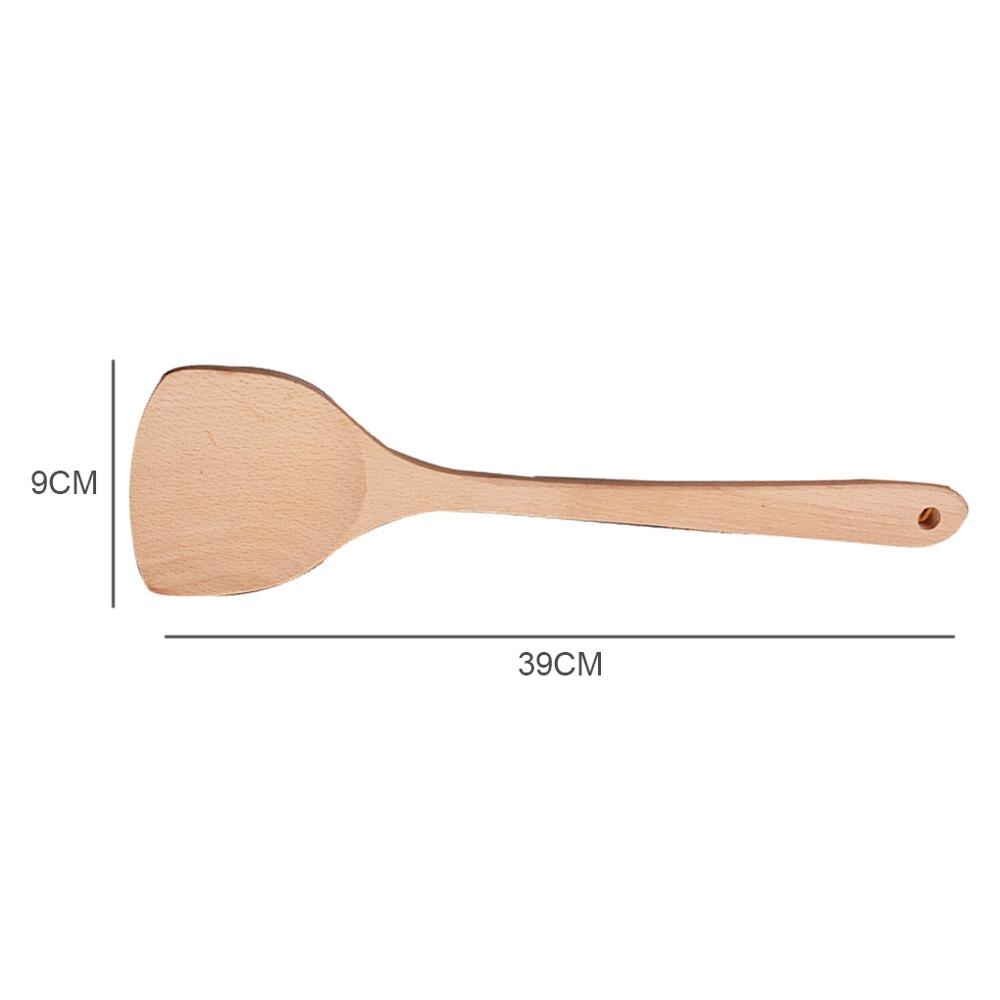 Spatole con manico legno, lama teflonata