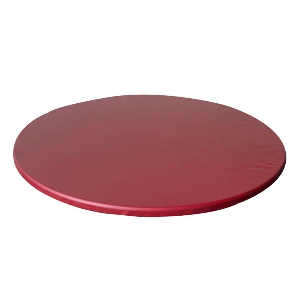 Torka rent vattentätt polyester bordsduk lock 90cm diameter rund bordsduk