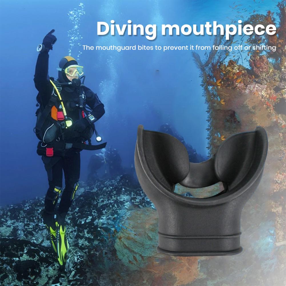 Boquilla de buceo de silicona sin BPA, boquillas subacuáticas para snorkel profundo, regulador de snorkel, accesorios para boquilla