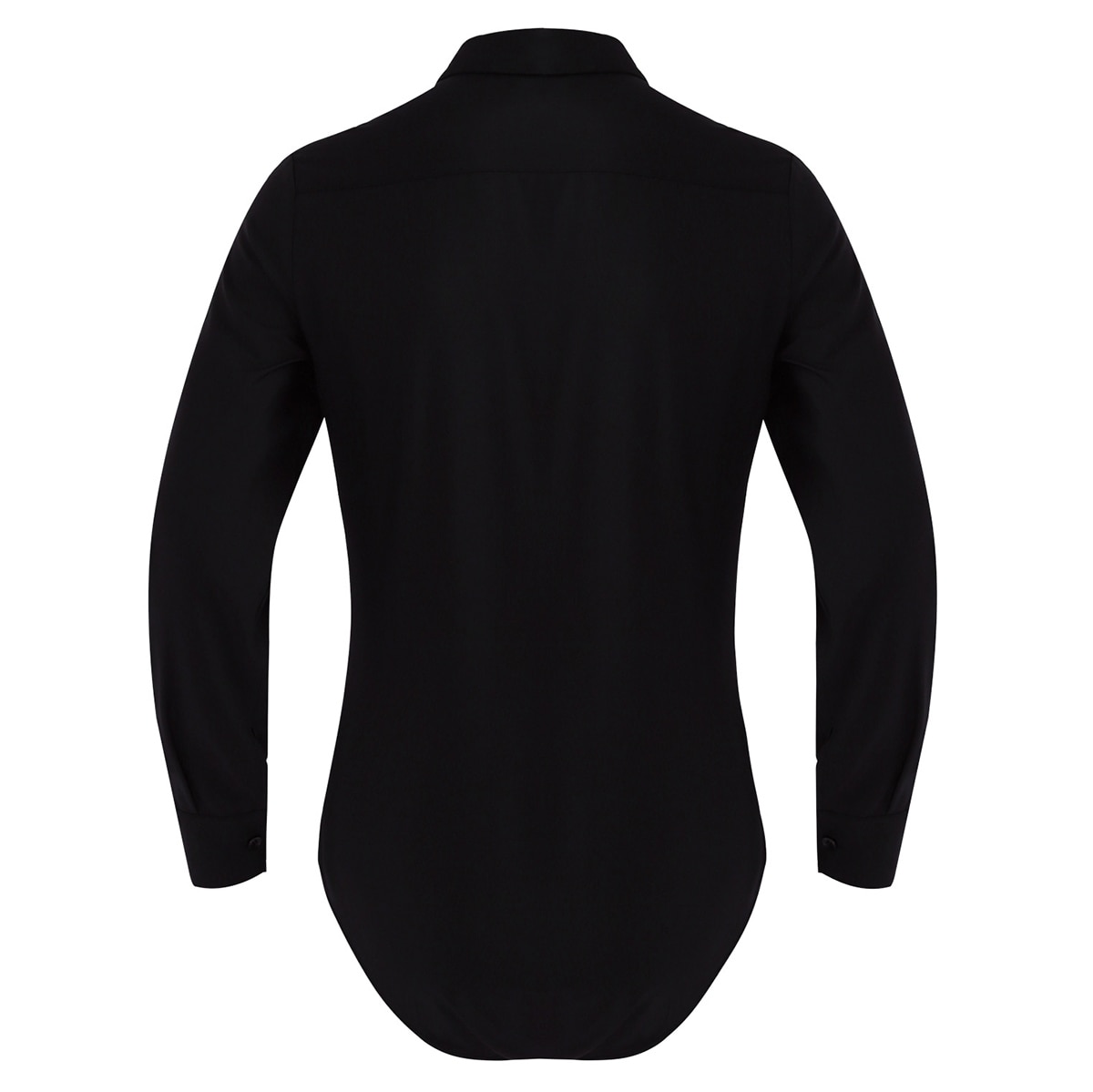 Adultes hommes une-pièce col rabattu manches longues bouton vers le bas couleur unie décontracté body chemise hauts pour rencontres fête formelle