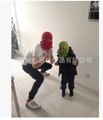 Grappige winter octopus muts baard brei muts voor kinderen 9 kleuren beschikbaar