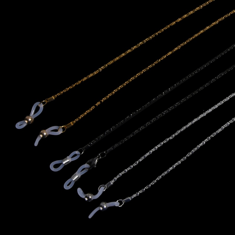 1 stuk  or 3 stuks 75cm zonnebrillenkoord metalen brillenkoord ketting voor leesbrillen 3 kleuren