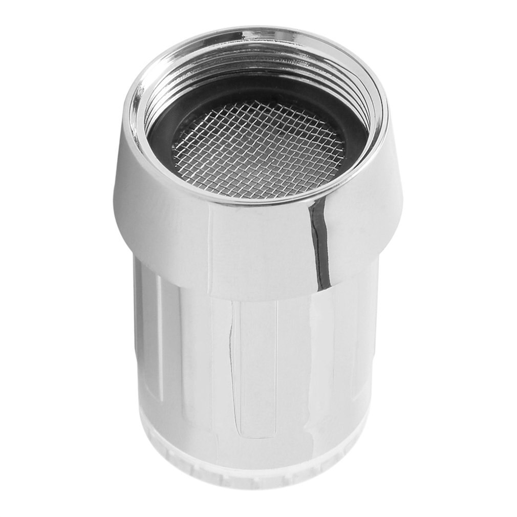 7 Kleuren Unieke Led Light Water Glow Kraan Tap Rvs Water Tap + Kraan Omschakelklep Adapter Connector