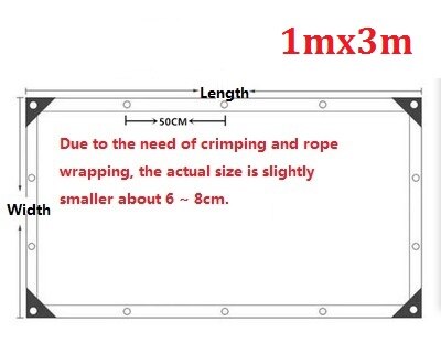 Newly Thicken 0.3mm Clear Transparency Waterproof Tarpaulin Outdoor Garden Truck Highly PVC Rainproof Tarp Cloth Curtain: 0.3mm 1mX3m