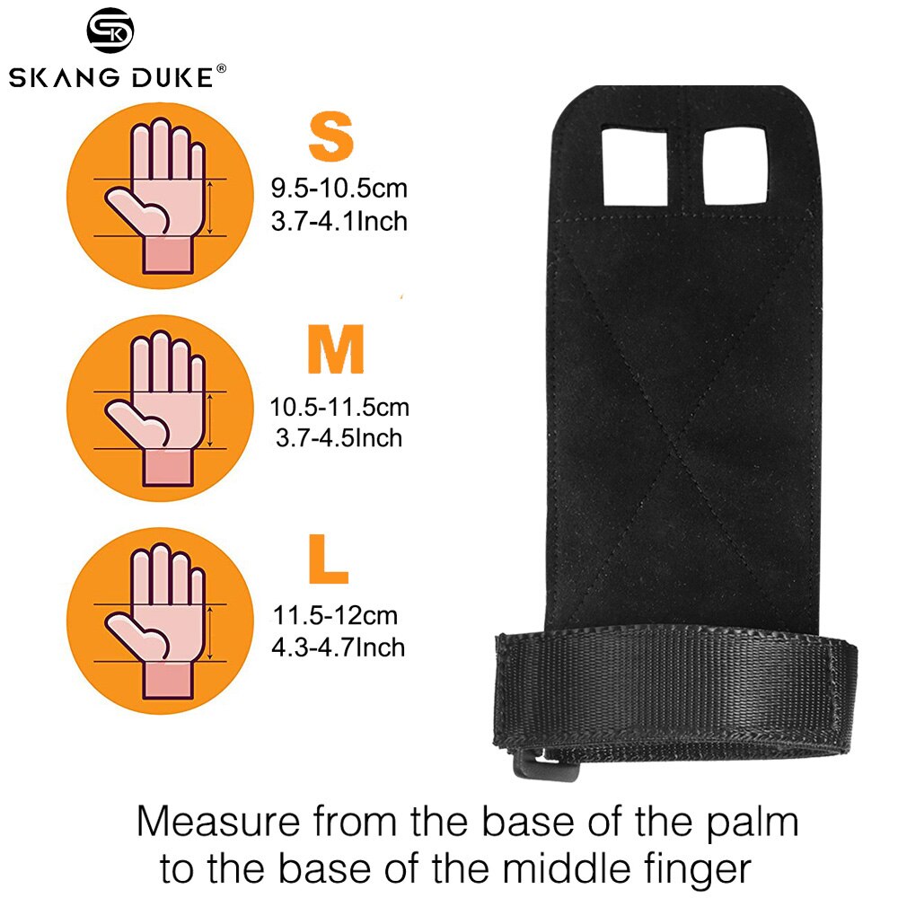 1Pair Weight Lifting Gloves Crossfit Gymnastics Gym Gloves Pull-up Workout Fitness Training Hand Grip Palm Protector