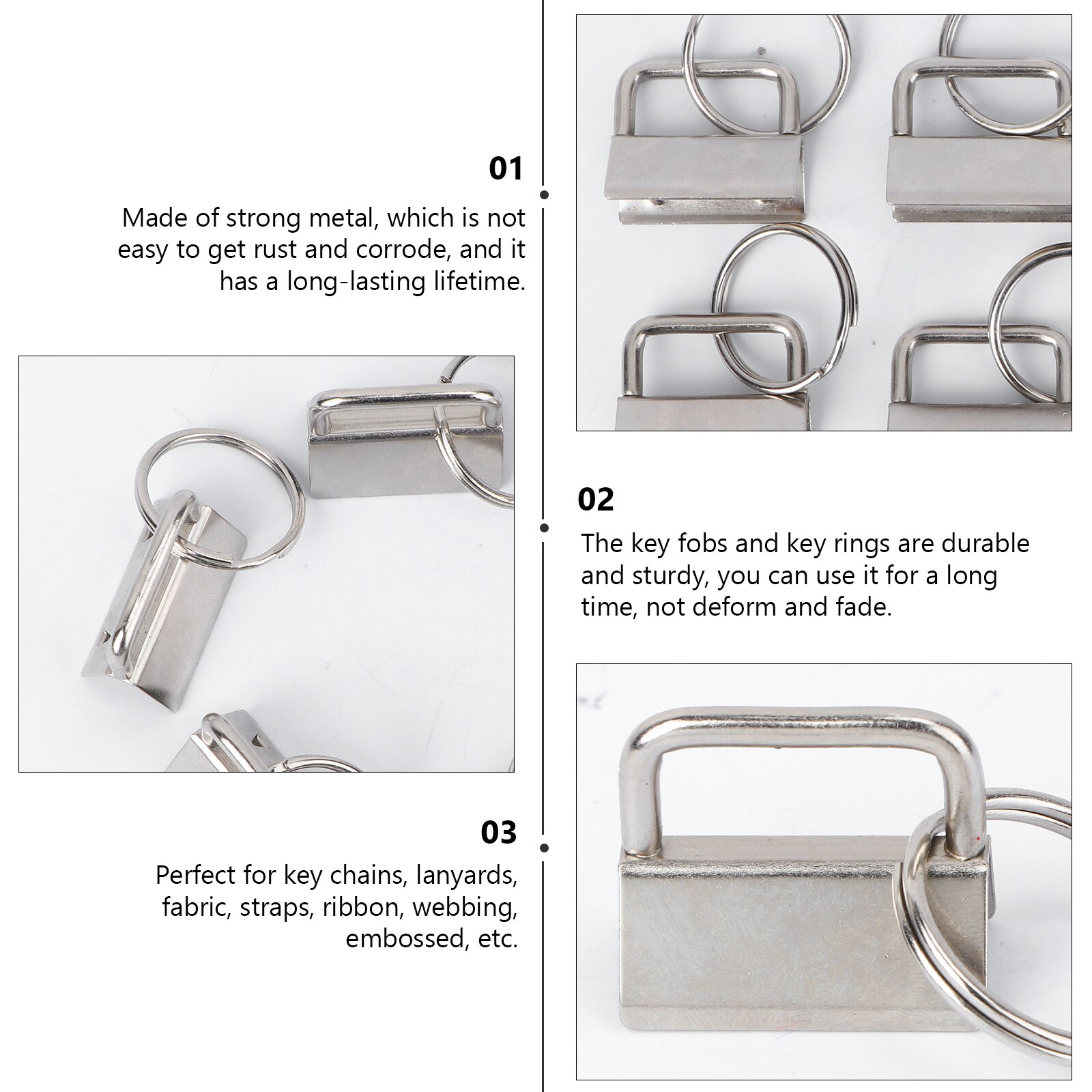 Key Chains Durable Practical Key Chain Key Fob Chain With Keychain for Bag