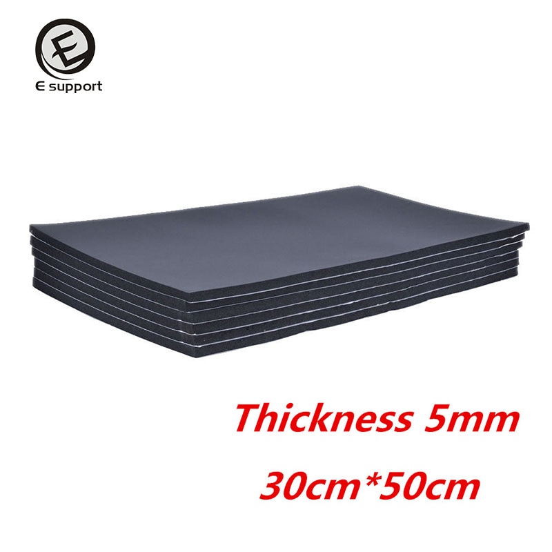 EE support 6Sheets 30*50cm Car/Van Sound Proofing Deadening Insulation Cotton 5mm Closed Cell Foam Mat Car Accessorie