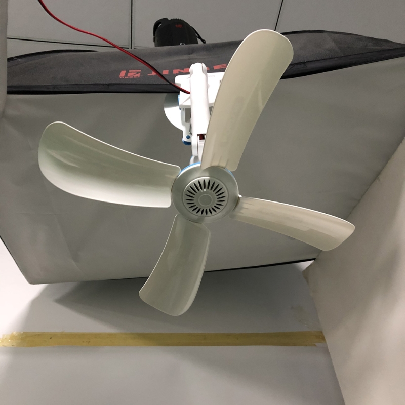 16.5Inch 12V 8W Stille Plafond Ventilator Een Snelheid Rustig Clip Op Ventilator Bureau Ventilator Voor Camping Tent outdoor Auto Suv