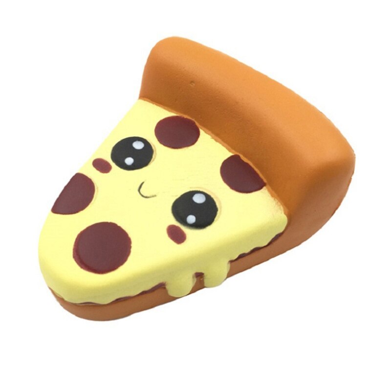 Jumbo sød pizza squishy langsom stigende simulering blød klem legetøj pu brødkage duftende anti stress sjov til barn xmas 13*11cm: Default Title