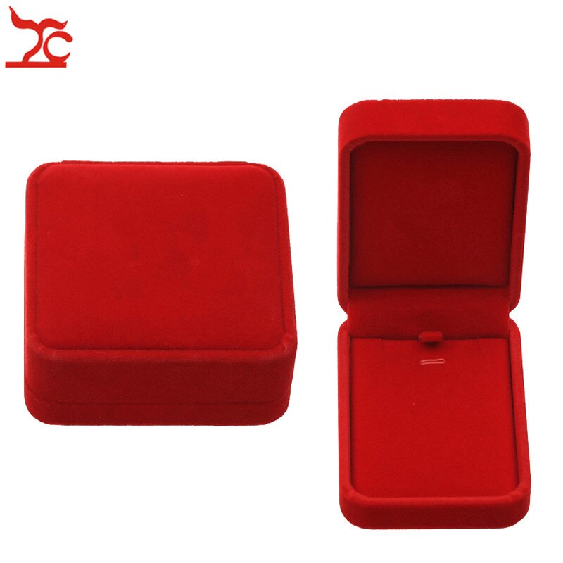 Wedding Jewelry Storage Case Amazing Red Velvet Ring Earrings Necklace Pendant Bracelet Storage Organizer Box: green
