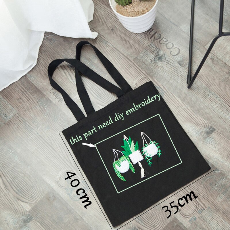 Fiore del nastro Del Ricamo Sacchetti di kit, Borsa Della Tela di canapa Ricamo A Punto Croce impostato per Principianti, Fatto A Mano Mestiere di Cucito Incompiuta