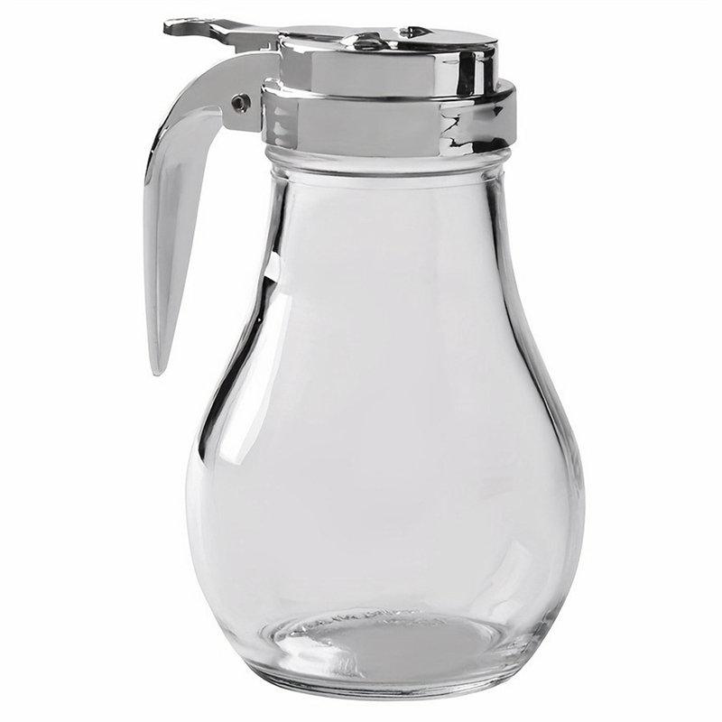Trend-Glazen Siroop Dispenser, Geen Druppelen Voor Esdoorn Siroop Fles, Honing Dispenser, Vaatwasmachinebestendige Glazen Container: Default Title
