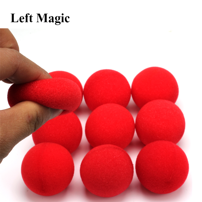 10Pcs 4.5Cm Vinger Spons Bal Goocheltrucs Klassieke Goochelaar Illusie Comedy Close-Up Stage Card Magic Accessoires e3132
