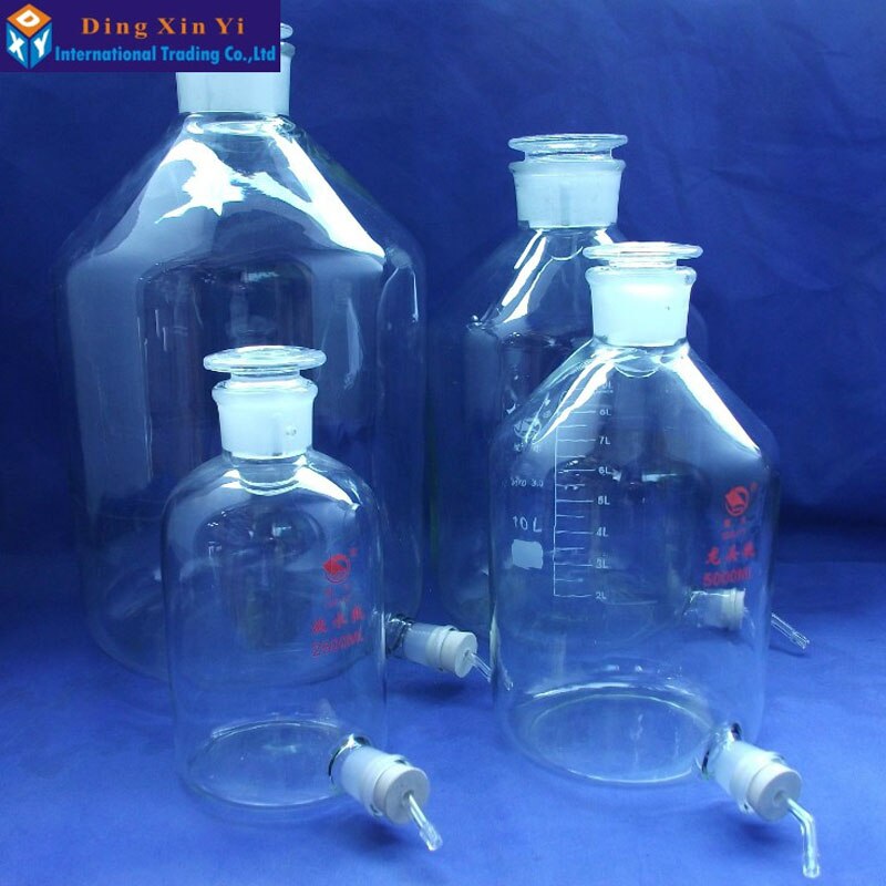 2500ml 1pc/lot Glass Stoppered Bottles aspirator bottle distilled water bottle