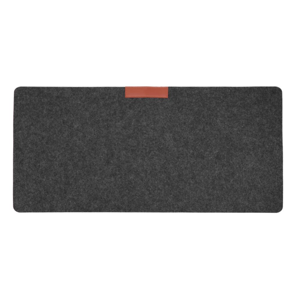 Kantoor Grote Computer Bureau Mat Moderne Tafel Toetsenbord Muismat Wolvilt Laptop Kussen Bureau Mat Gamer Mousepad Mat 700x330MM: Grey