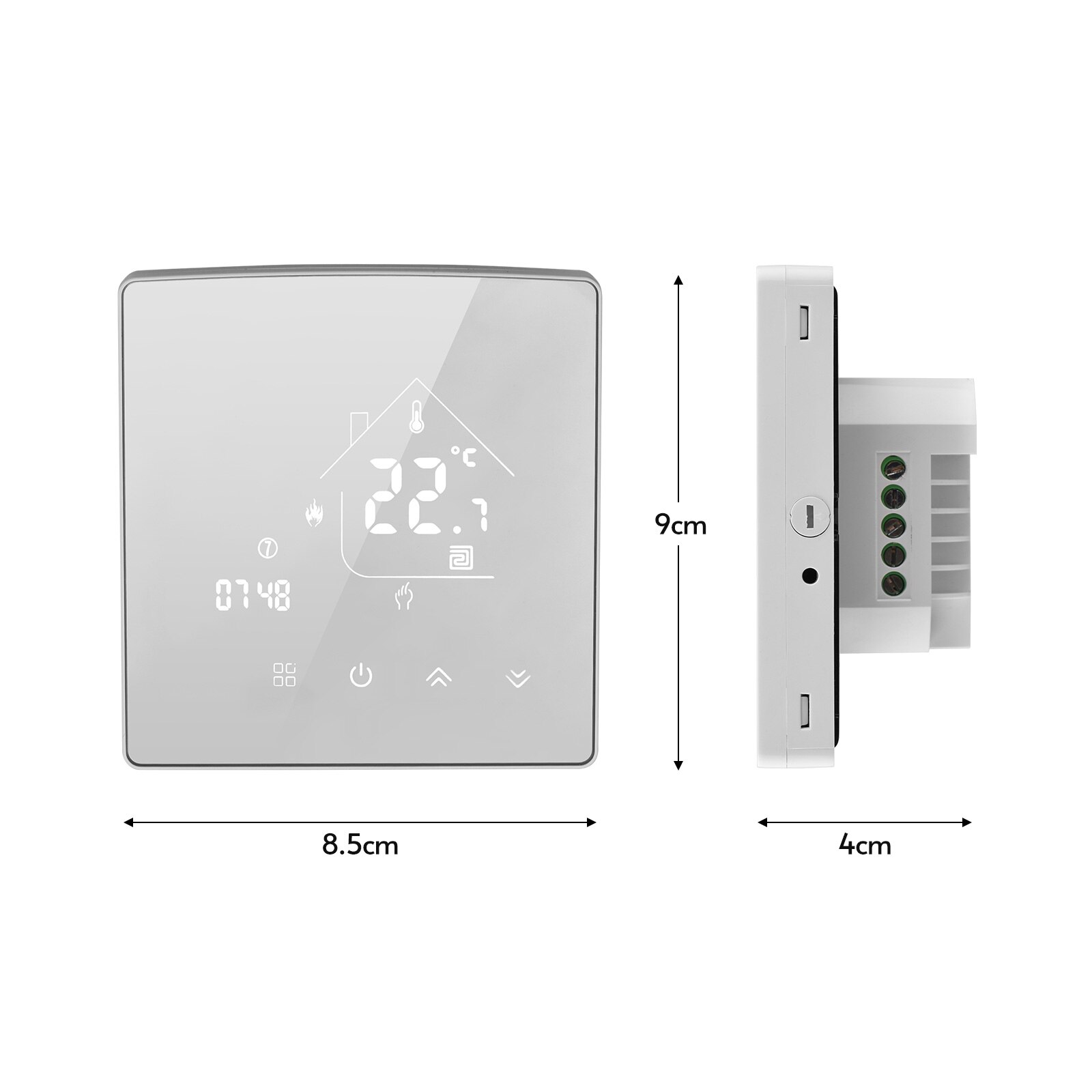 Termostato Digital inteligente eléctrico/caldera de Gas/radiador de calefacción de agua, pantalla táctil LCD, controlador de temperatura programable semanal