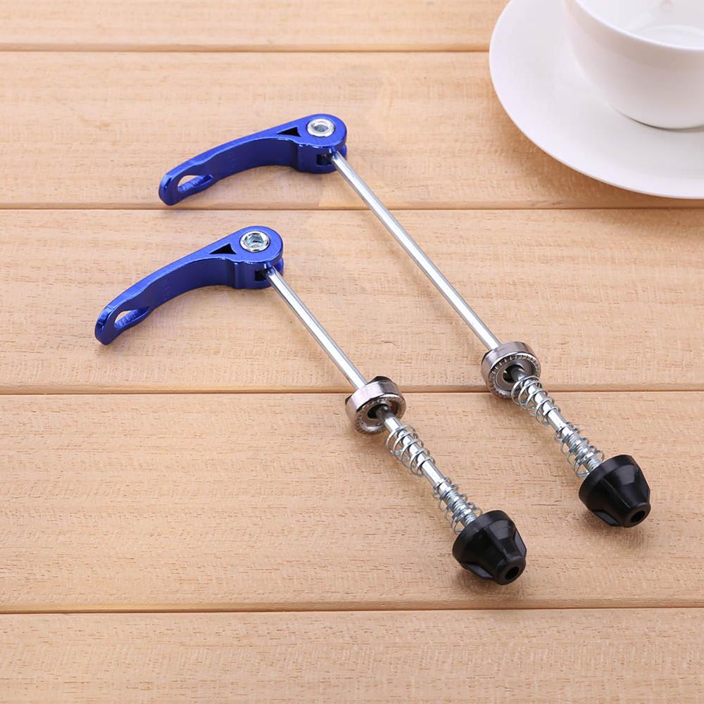 Brochetas de cubo de rueda de bicicleta de aleación de aluminio, Perno de liberación rápida, eje de palanca de acción de leva suave, 1 par