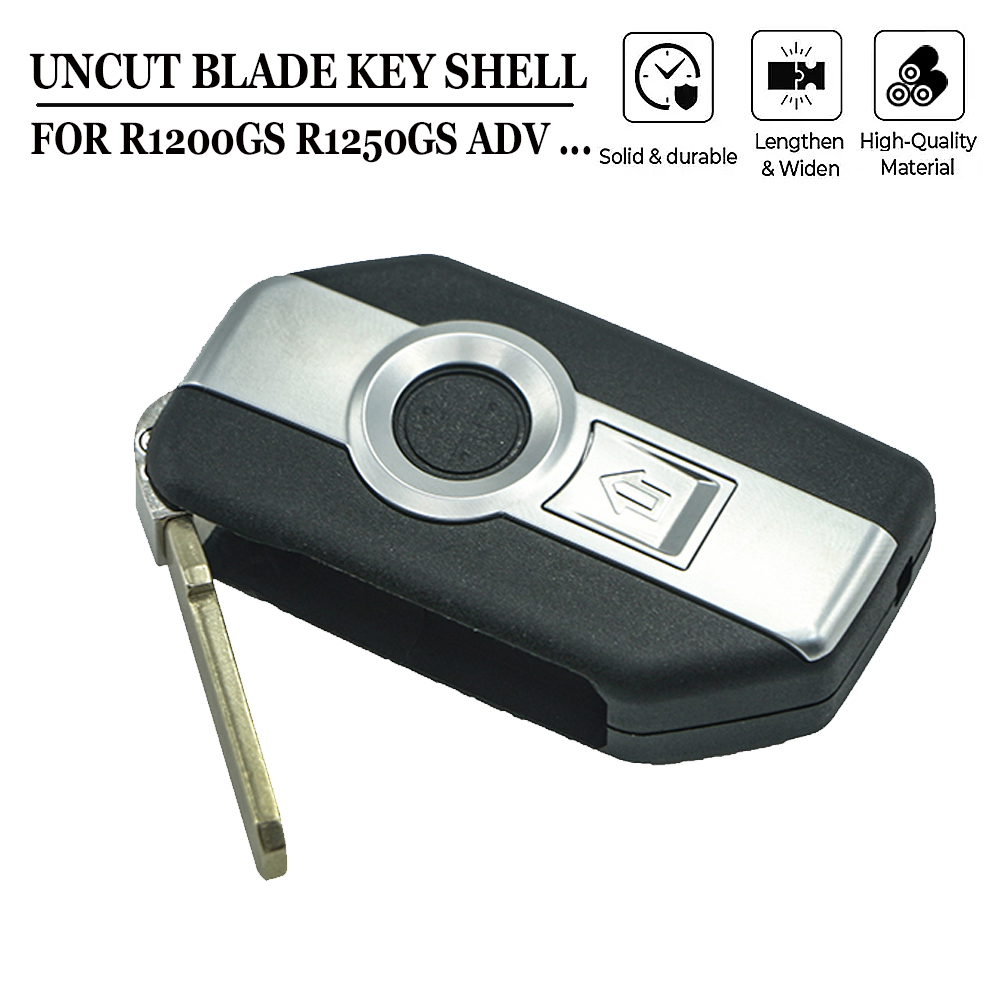 Motorcycle Keyless Remote Motorcycle Uncut Blade Key Shell One-Click Keyless... – Grandado