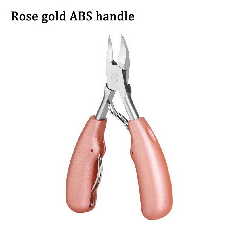 Toe Nail Clippers Remove Dead Skin Nail Correction Nippers Ingrown Toenail Cuticle Scissor Edge Cutter Thick Pedicure Care Tool: Pink