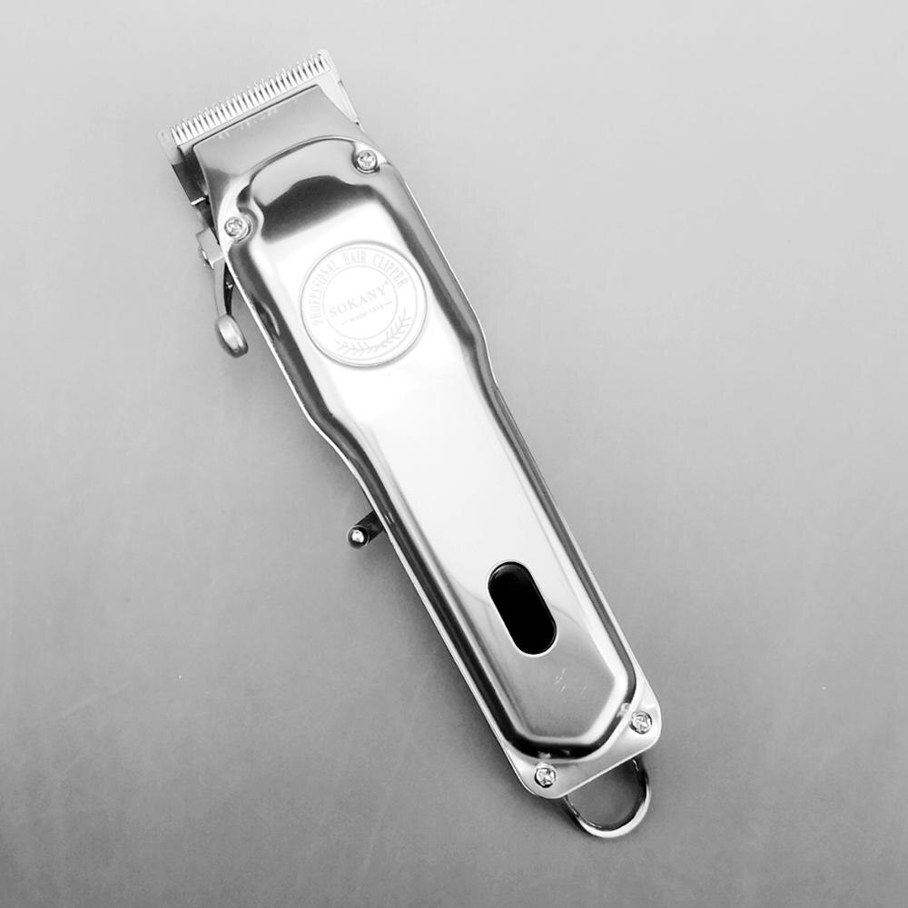 LED hair clipper metal housing electric hair trimmer cordless hair cutting machine haircut cordless salon machine