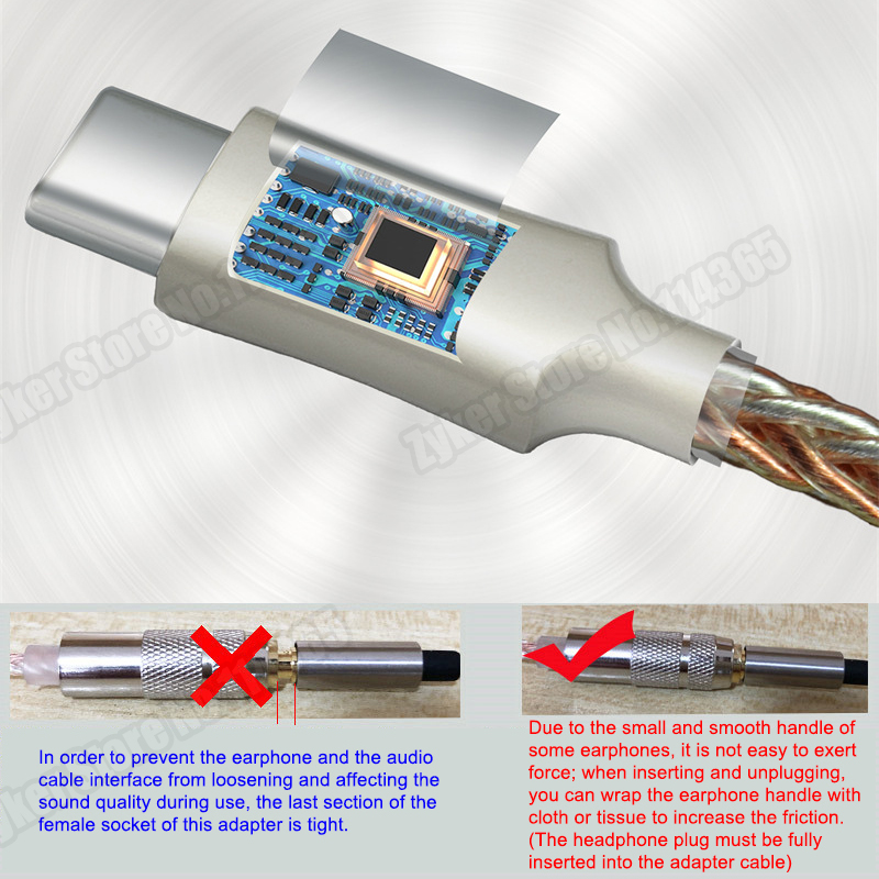 Cx31993 97220 hifi usb dac type c  til 3.5mm øretelefonforsterker s cx31993 lyddekoder forsterker telefonadapter digital dac til android