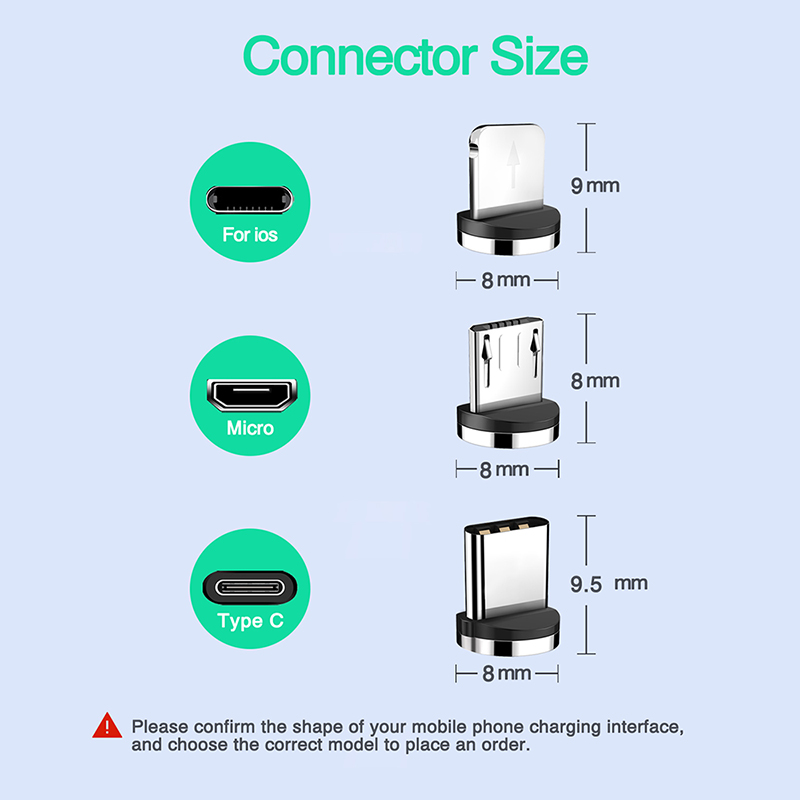 5 sztuk uniwersalnych końcówek magnetycznych do okrągłego kabla magnetycznego typu C Micro USB Części zamienne do telefonu komórkowego Adapter wtyczki przeciwpyłowej