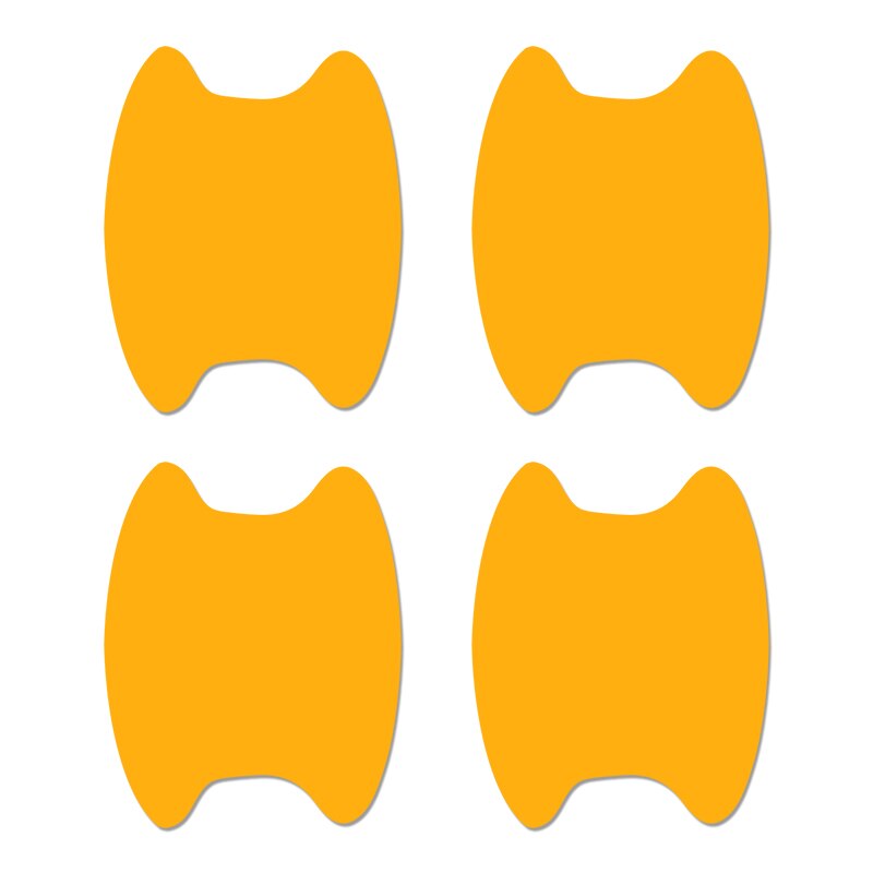 4 stuks reflecterende folie voor deurgrepen van auto's, deurgrepen en deurknoppen, stickers voor hyundai tucson solaris,  ix35 autostickers en accessoires: Geel