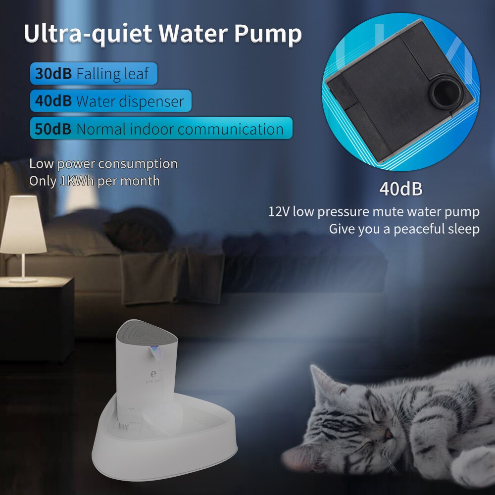 1.5/3l automatische waterfonteinen voor katten, waterdispenser voor katten, stille drinkbak voor honden, drinkbak voor katten, voerbak voor huisdieren, drinkfontein