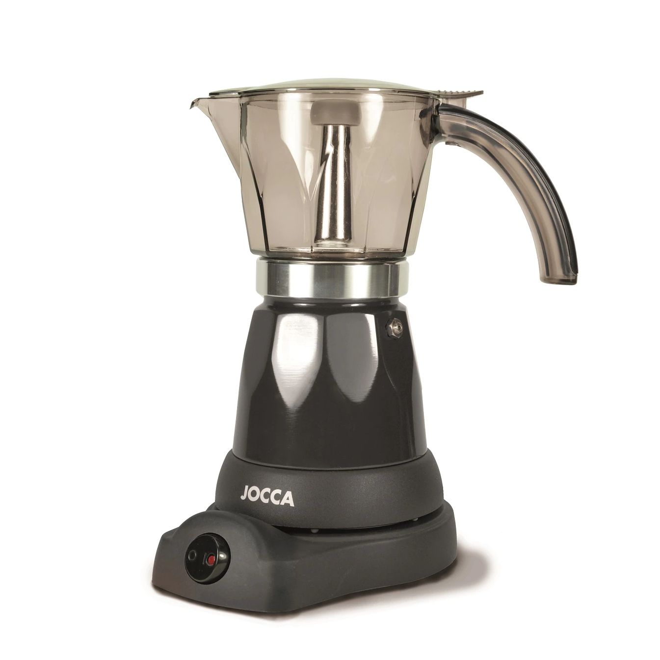 CAFETERA DE INDUCCION, ELÉCTRICA Y PORTÁTIL DE JOCCA. EXPRESSO DE CAFÉ ITALIANO PARA 6 TAZAS PROFESIONALES. TETERA ELÉCTRICA COMPACTA CON SISTEMA SIEMPRE , BASE 360 GRADOS, ASA DE TOQUE FRÍO Y POTENCIA DE 480W.