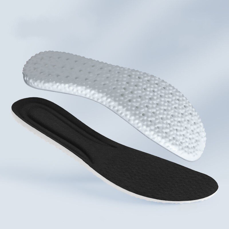 Women Men Soft Elastic Sport Insoles for Shoes Sole Cushion Running Shock Breathable Deodorization Memory Foam Shoe Insert Pads: Black / 40-45