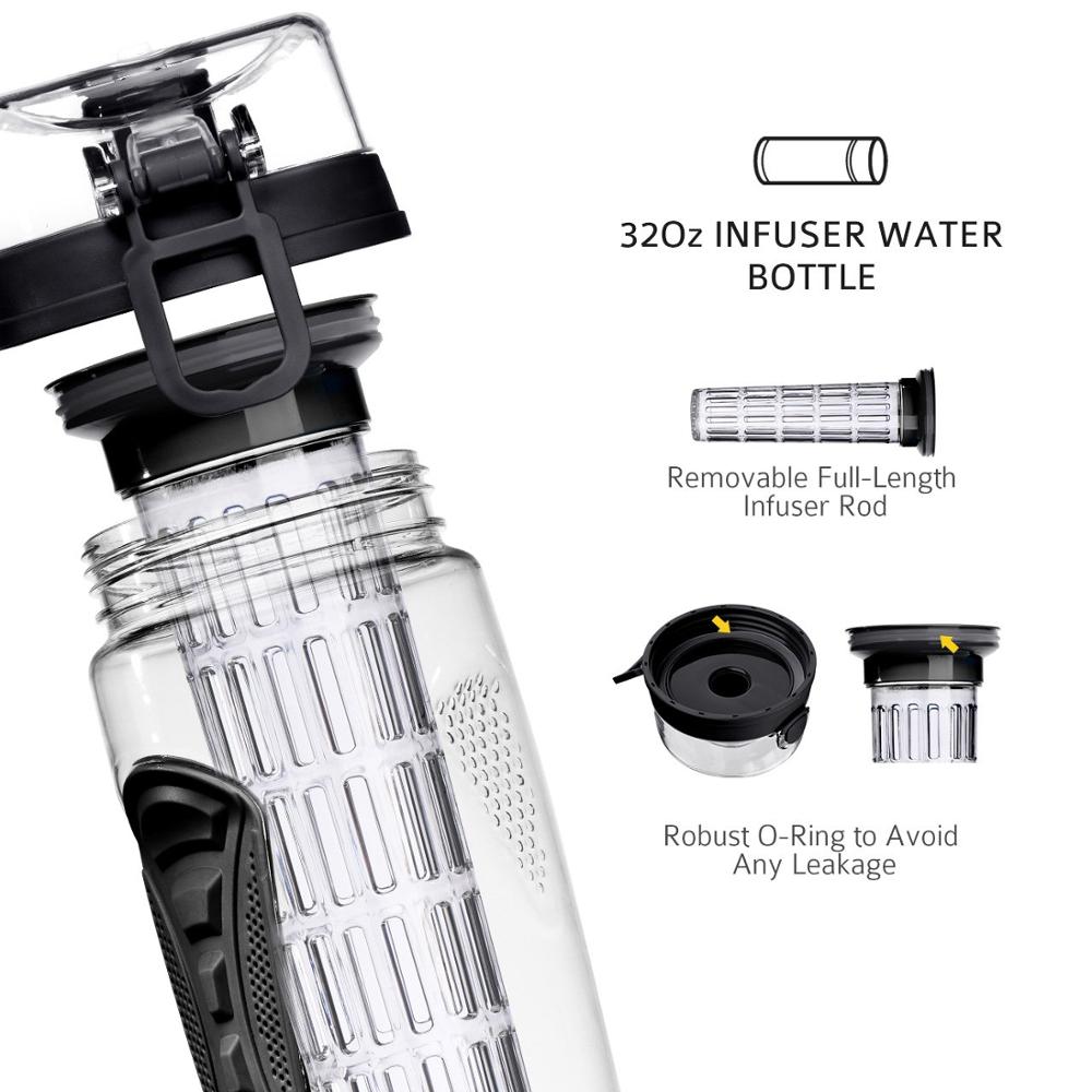 BPA Freie Obst Flasche für Wasser Flasche Obst Infuser Trinken Wasser Flaschen Saft Sport Zitrone Tritan Wasser Flasche Fitness Mädchen